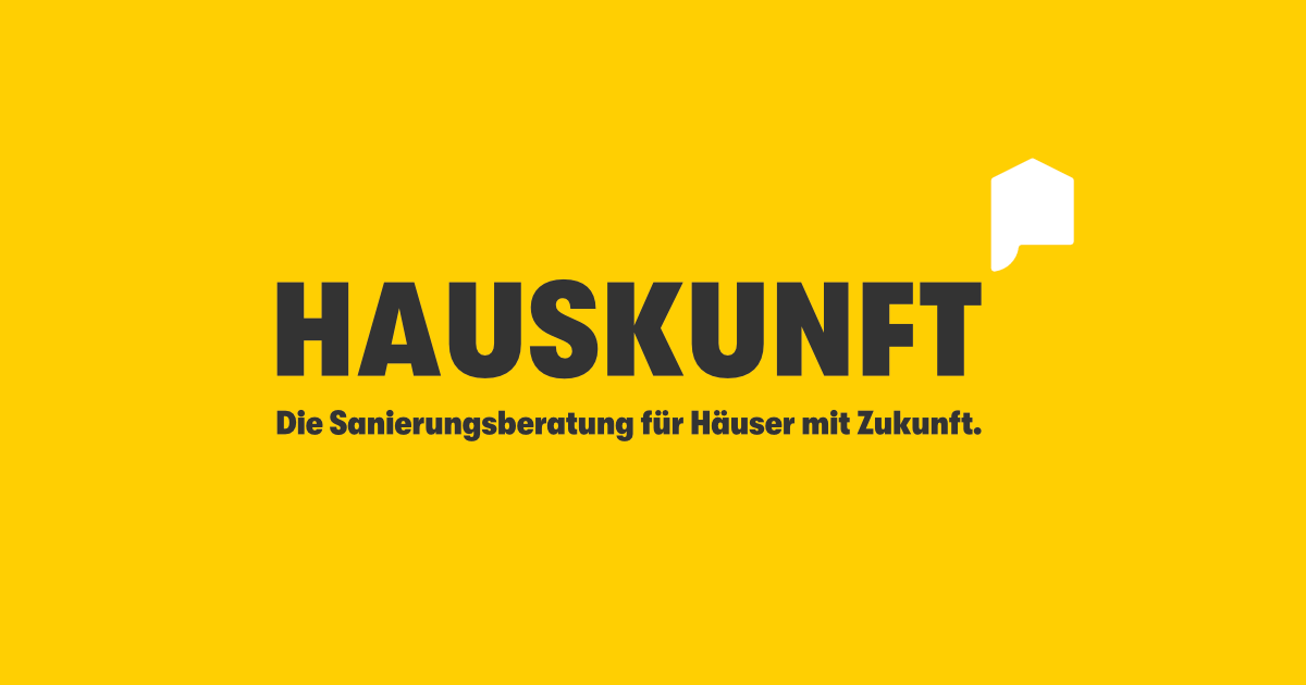Logo Hauskunft – Die Sanierungsberatung für Häuser mit Zukunft